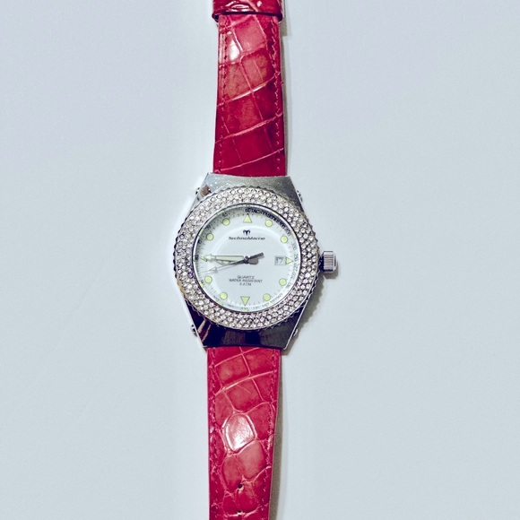 Ladies Technomarine Techno Diamond Day Date Quartz Watch